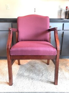 lot 62 image: Nice Upholstered Parlor Armchair