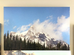 lot 67 image: Lot of 4 Western Landscape Photographs On Canvas