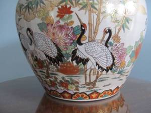 lot 105 image: Large Ceramic Oriental Planter Pot