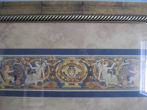lot 110 image: Framed Romanesque Neoclassical Artwork