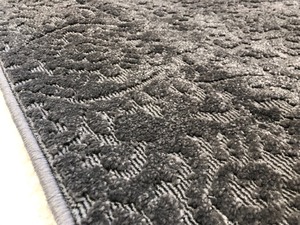 lot 129 image: Ikea Gray Dynt Hall Runner Rug