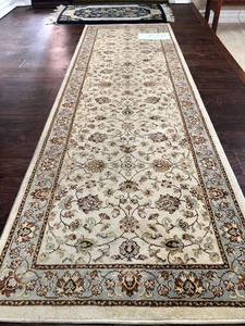 lot 134 image: Nice Silk Hall Runner Rug