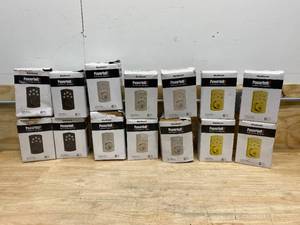 lot 13 image: KWIKSET Lot of 14-  Powerbolt2 Polished Brass Single Cylinder Electronic Deadbolts Featuring SmartKey Security