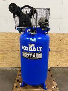 lot 10 image: KOBALT 80-Gallon Two Stage Electric Vertical Air Compressor (non-working)