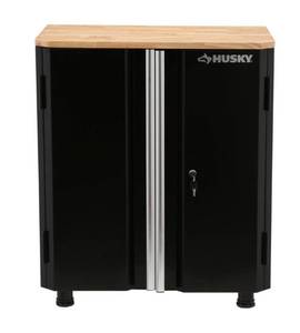 lot 29 image: HUSKY 32.8 in. H x 28 in. W x 18 in. D 2-Door Steel Garage Base Cabinet