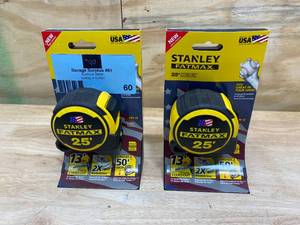 lot 60 image: STANLEY Lot of 2-  FATMAX 25 ft. Tape Measures