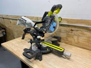 lot 62 image: RYOBI 7-14 in. Compound Sliding Miter Saw