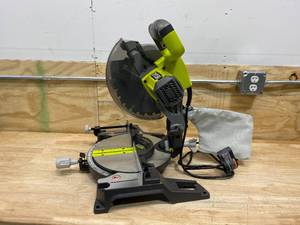 lot 63 image: RYOBI 10 in. Compound Miter Saw with LED