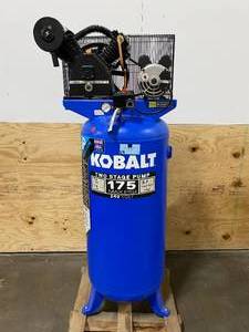 lot 8 image: KOBALT 60-Gallon Two Stage Corded Electric Vertical Air Compressor
