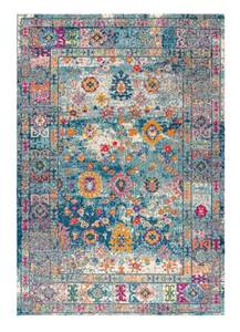 lot 89 image: JONATHAN Y Bohemian Flair Boho Vintage Faded NavyCream 3 ft. x 5 ft. Area Rug