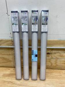lot 103 image: ARTSCAPE Lot of 4-  24 in. W x 36 in. Decorative Window Films( 2- Elderberry and 2- Diamond Glass)