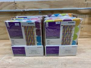 lot 104 image: STYLE SELECTIONS Lot of 12-  84-in Multi Polyester Rod Pocket Single Curtain Panels
