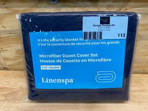 lot 113 image: LINENSPA Microfiber Duvet Cover - Three Piece Set Includes Duvet Cover and Two Shams