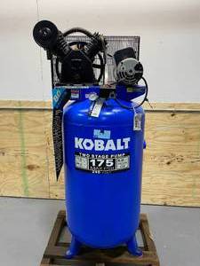 lot 7 image: KOBALT 80-Gallon Two Stage Electric Vertical Air Compressor