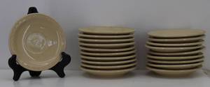 lot 19 image: (10) 6 Glass Saucers