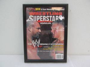 lot 103 image: Framed magazine cover