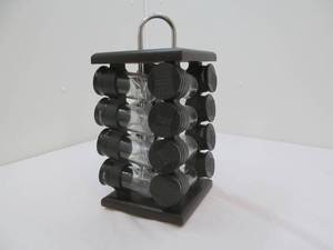 lot 136 image: Spice rack, bottles