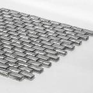 lot 47 image: Treasure Bell Silver Metallic 11.875. x 11.375 in. Interlocking Brick Textured Glass Mosaic Tile (18.76 Sq Ft)