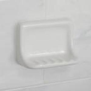 lot 75 image: Restore 6 in. x 3 in. x 4 in. Glazed Ceramic Soap Dish in Bright White