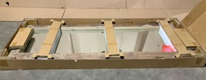 HOME DECORATORS COLLECTION Oversized Brown Wood Frame Classic Floor Mirror (76 in. H x 31 in. W) NEW SEE PICS