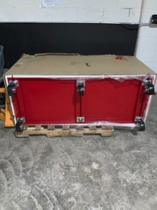 HUSKY 62 IN. 5-DRAWER 1-DOOR MOBILE WORKBENCH, RED SEE PICS