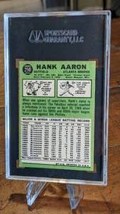 lot 10 image: 1967 Topps Hank Aaron Card SGC 5