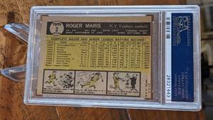 lot 17 image: 1961 Topps #2 Roger Maris Card PSA 5