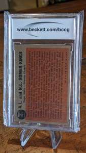 lot 27 image: 1962 Topps AL & NL Homer Kings, Maris, Cepeda Card Beckett 7
