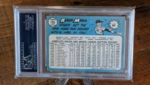 lot 37 image: 1965 Topps Roger Maris Card PSA 4.5