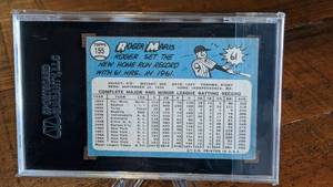 lot 39 image: 1965 Topps Roger Maris Card SGC 45  3.5