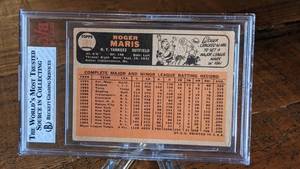 lot 42 image: 1966 Topps Roger Maris Card Beckett 3.5