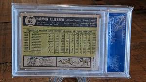 lot 52 image: 1961 Topps Harmon Killebrew Card PSA 6