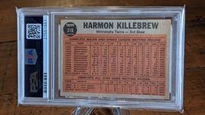 lot 53 image: 1962 Topps Killebrew Sends One Into Orbit Card, Harmon Killebrew PSA 6