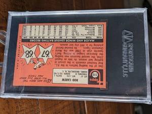 lot 62 image: 1969 Topps Rod Carew SGC 7.5