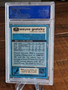 lot 84 image: 1981 - 1982 Topps Wayne Gretzky 3rd Year Card PSA 8