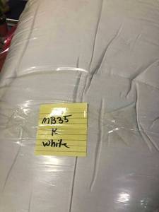 CoolMAX Mattress Pad White Size King, MB35-K-WHITE, NEW