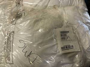 Body 20 x 72 TCS Down-Free Down Alternative Medium Density Pillow Insert, PO46-BDMED-WHITE, NEW