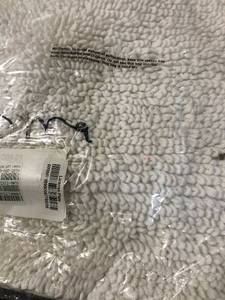 Cotton Chunky Loop White 21 in. x 34 in. Bath Rug, VJ46-21X34-WHITE, NEW