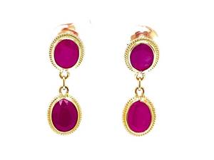 Brand New 7.06 Carat Natural Ruby Pair of Dangle Earrings in 14k Yellow Gold $5,850 Retail