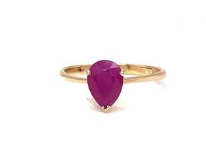 Brand New 1.63 Carat Natural Ruby Ring in 14k Yellow Gold $2,675 Retail