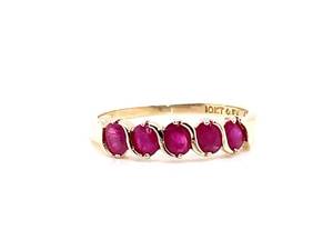 1.00 Carat Natural Ruby Estate Ring in Yellow Gold $1,650 Retail