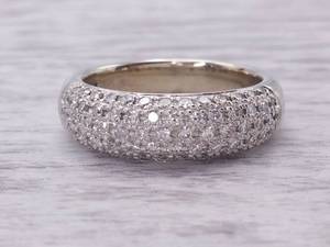 Very Fine 1.00 Carat Diamond Estate Ring in 14k White Gold $3,275 Retail