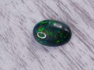 1.52 Carat Intense Black Ethiopian Welo Opal