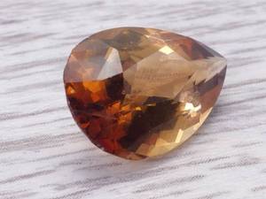16.35 Carat Pear Cut Root Beer Topaz