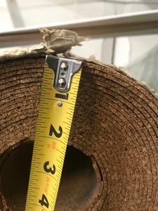 Cork Underlayment 30 Roll 18 thick
