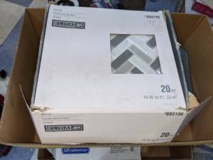 12 x 12 Elida Glass Mosaic Walll Tile, Gray