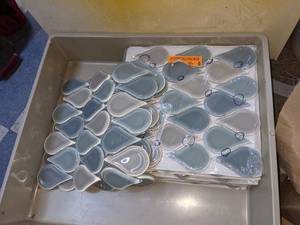 Elida Ceramica Pure Breeze Teardrop Glass Mosaic Tile