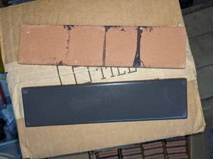 Fireclay Handmade Dark Gray 2 x 8 Clay Tile