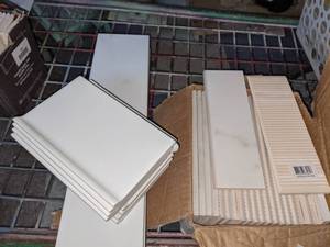Assorted White Ceramic Wall Tile