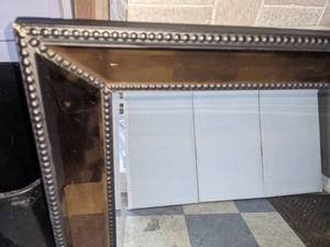 Large Basset Wall Mirror wGold Frame 36 x 46